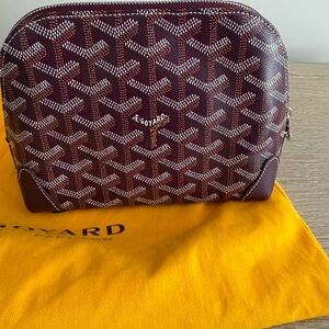 Authentic NEW Goyard Burgundy Monogram Clutch